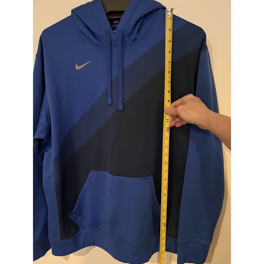 Nike NBA Basketball Long Sleeve Shirt Thermal Fit Size L Men's Blue New - Picture 3 of 11